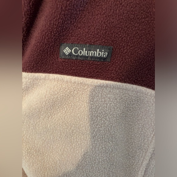 Columbia Women's Benton Springs Snap-Front Fleece Pullover (Malbec/Pink) - XL - Picture 3 of 5